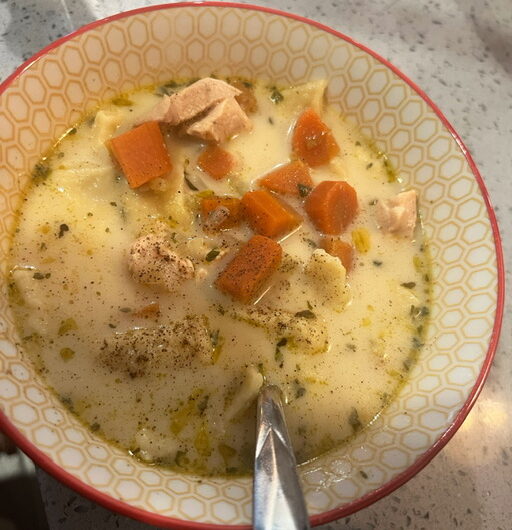 Small Batch Creamy Chicken Noodle Soup